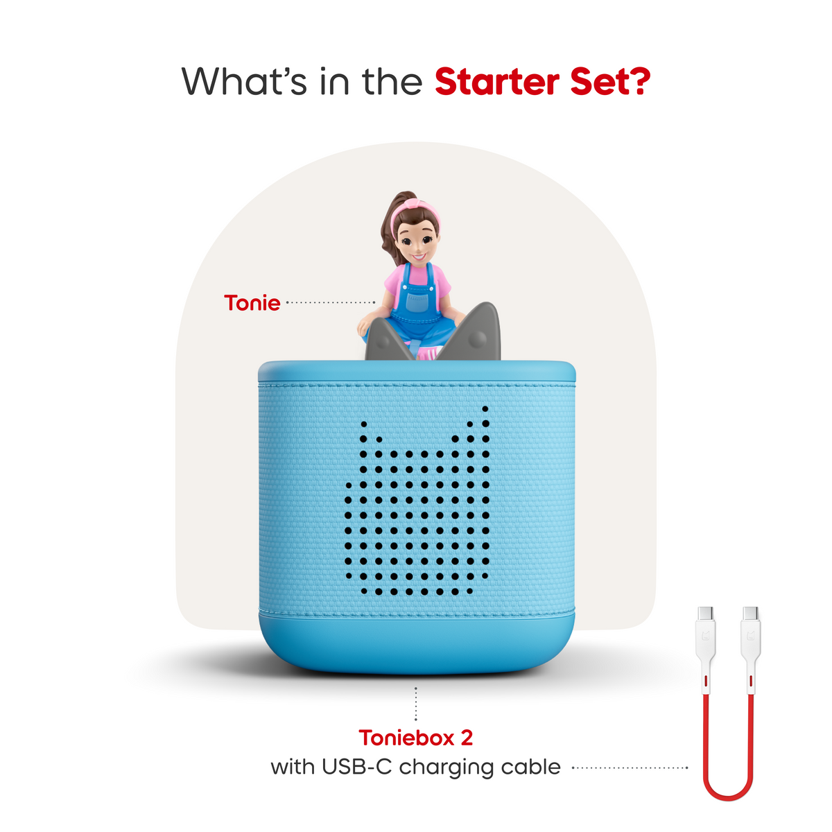 Tonies - Tonies Ms. Rachel Toniebox 2 Starter Set - Sky Blue - Electronics