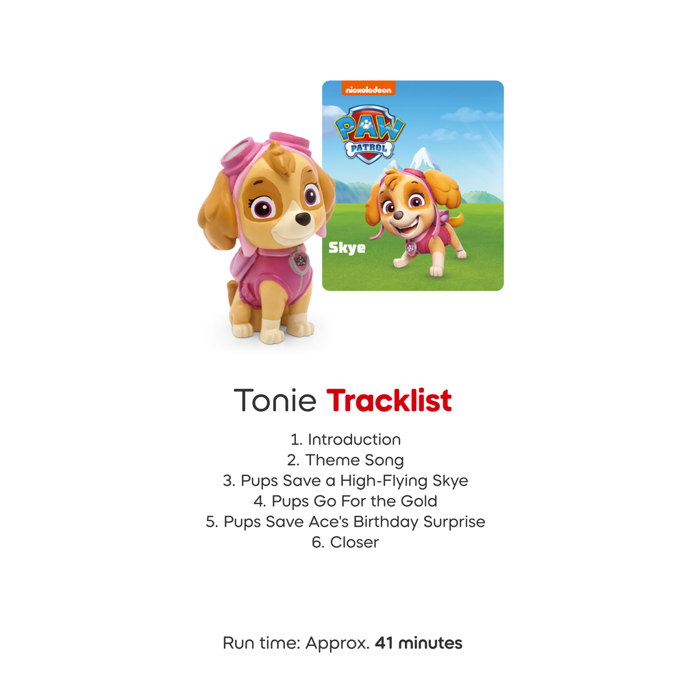 Tonies - Tonies PAW Patrol Toniebox 2 Bundle with Tonieplay Game, Sleeve and 4 Tonies - Sunset Red - Electronics