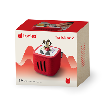 Tonies - Tonies Playtime Puppy Toniebox 2 Starter Set - Sunset Red - Electronics