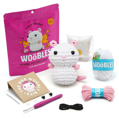 The Woobles - Tony the Rat Learn to Crochet Kit - Creativity