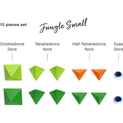 Trido - Trido Jungle Small Magnet Building Set - 12 Pieces - Preschool