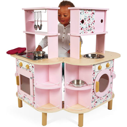 Janod - Twist Cooker Expanding Kitchen - Preschool