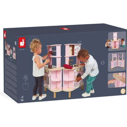 Janod - Twist Cooker Expanding Kitchen - Preschool