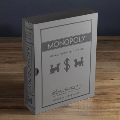WS Game Company - Vintage Bookshelf Games 3-Pack: Monopoly, Scrabble, Clue - Games