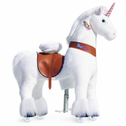 PonyCycle, Inc. - White Model U Ride-On Unicorn - 7+ Years - Preschool