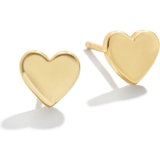 Minibar by BaubleBar - Whole Lotta Heart 18K Gold Kids' Earrings - Gold - Trend Accessories