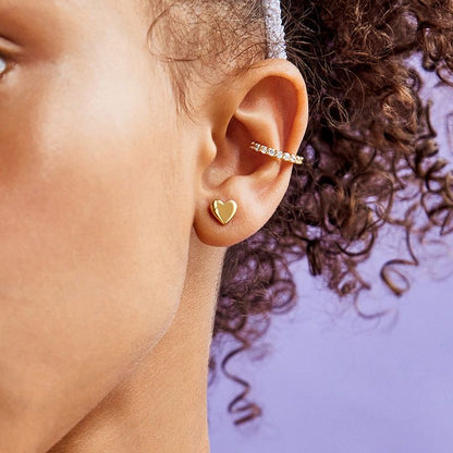 Minibar by BaubleBar - Whole Lotta Heart 18K Gold Kids' Earrings - Gold - Trend Accessories