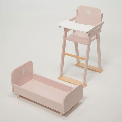 Mentari - Wood Baby Doll Furniture Bundle - Dolls