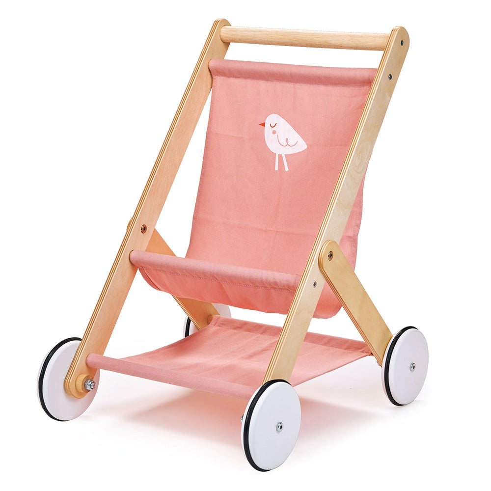 Mentari - Wood Baby Doll Stroller - Dolls