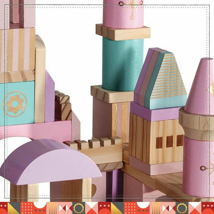FAO Schwarz - Wood Castle Blocks 75pcs - Preschool