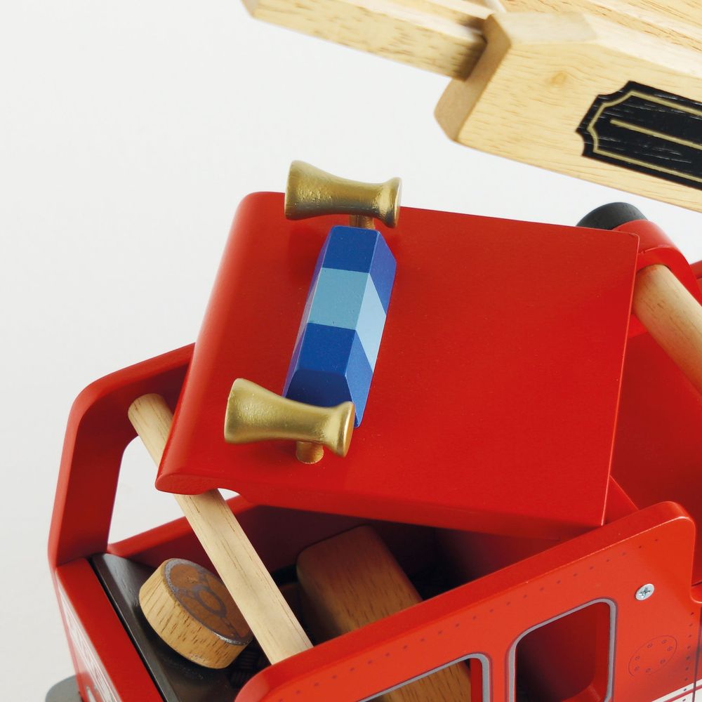 Le Toy Van - Wood Fire Engine with Firefighters - Preschool