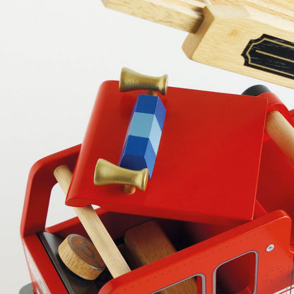 Le Toy Van - Wood Fire Engine with Firefighters - Preschool