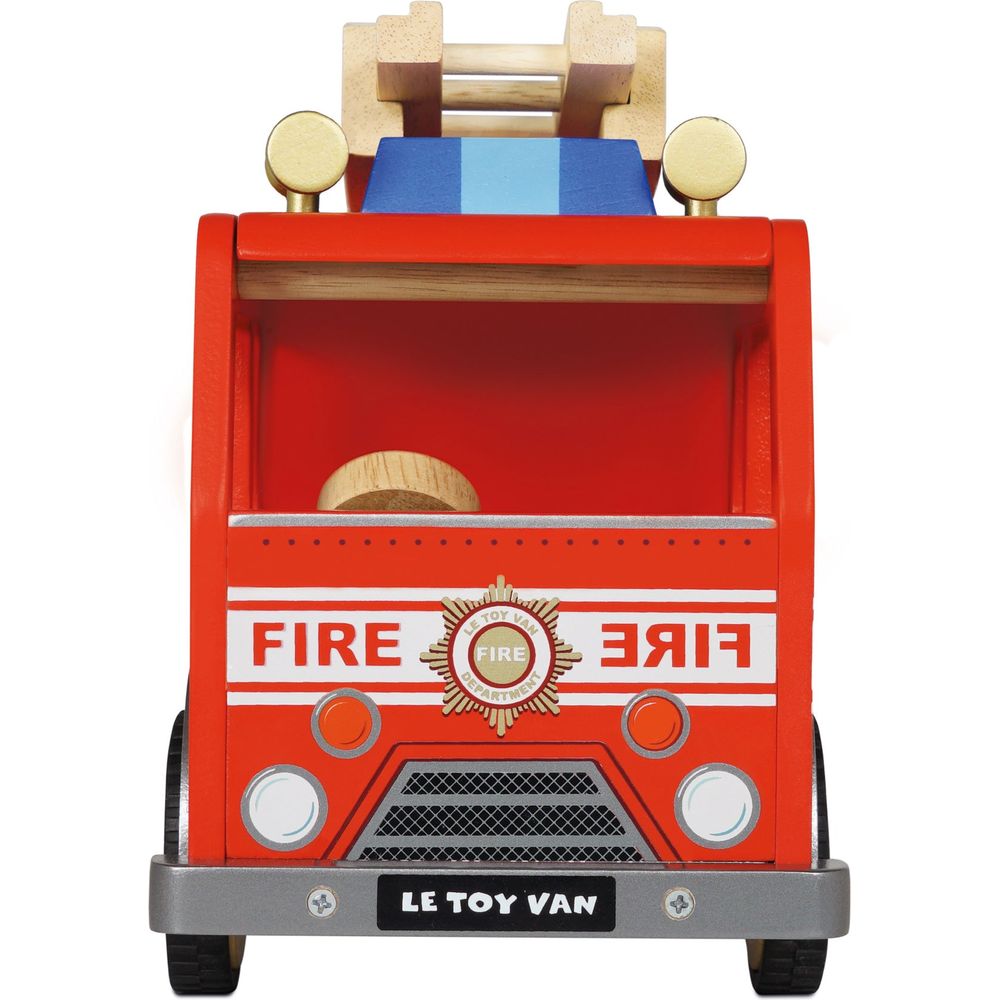 Le Toy Van - Wood Fire Engine with Firefighters - Preschool