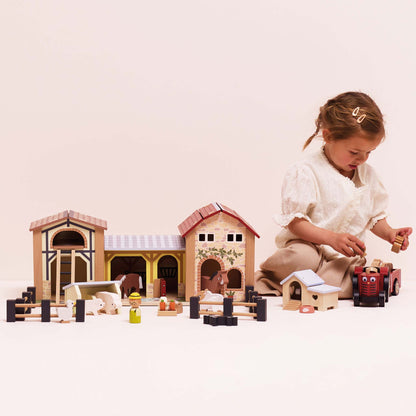 Le Toy Van - Wooden Farmyard Stables - Preschool
