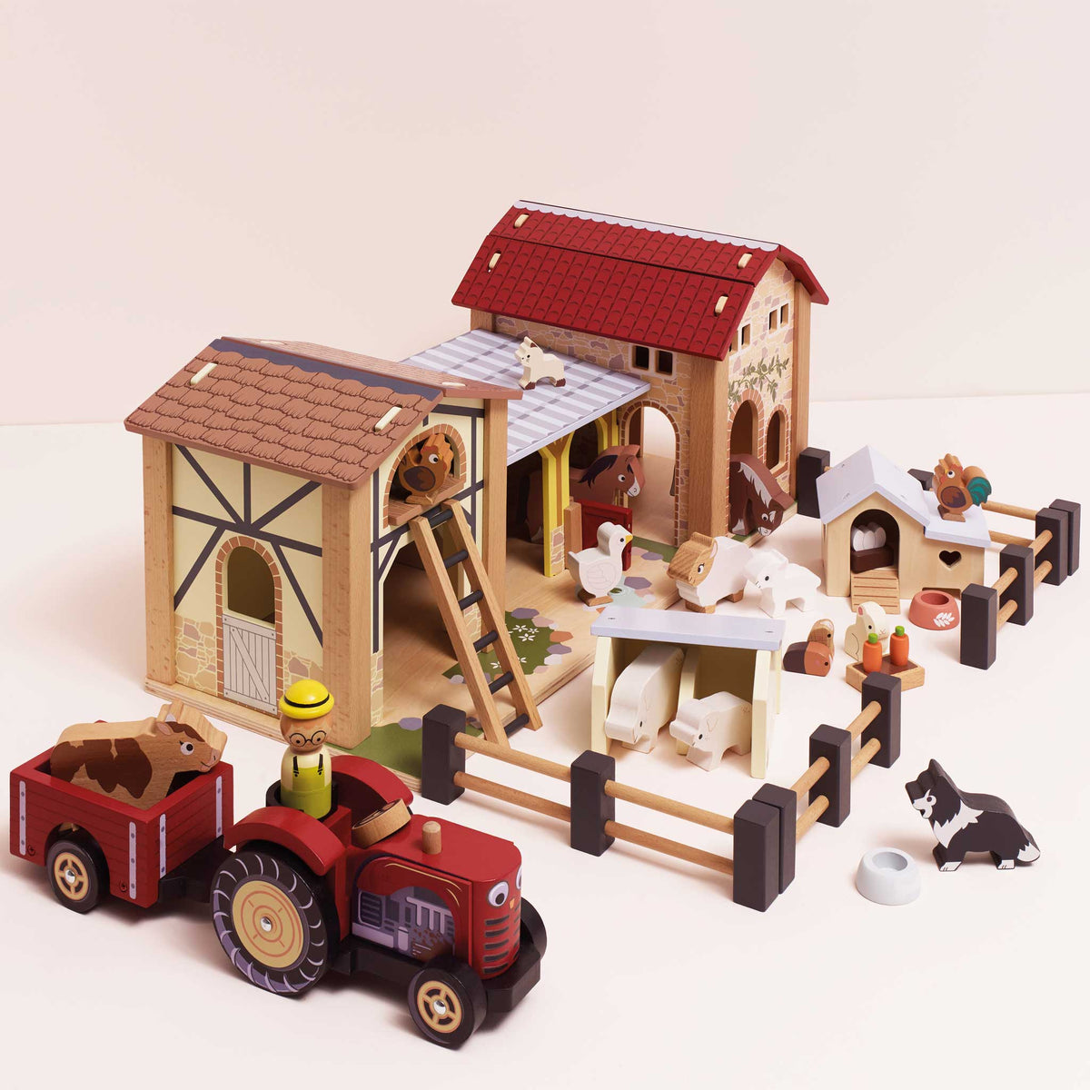 Le Toy Van - Wooden Farmyard Stables - Preschool