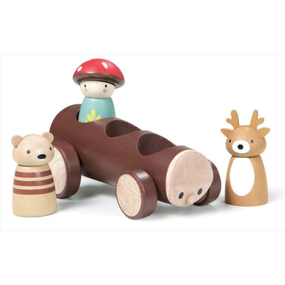 Tender Leaf Toys - Wooden Timber Taxi Toy - Preschool