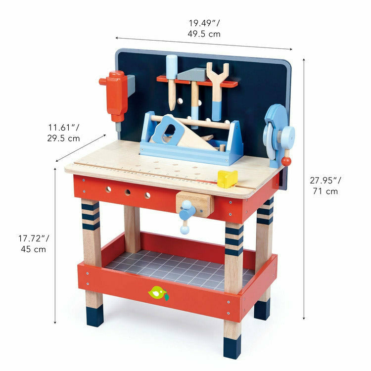 Tender Leaf Toys - Wooden Tool Bench - Room Decor