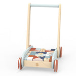 Speedy Monkey - Wooden Walker with Building Blocks - Infants