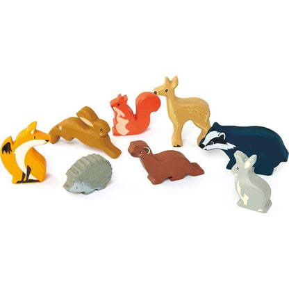 Tender Leaf Toys - Wooden Woodland Animals Set - Preschool