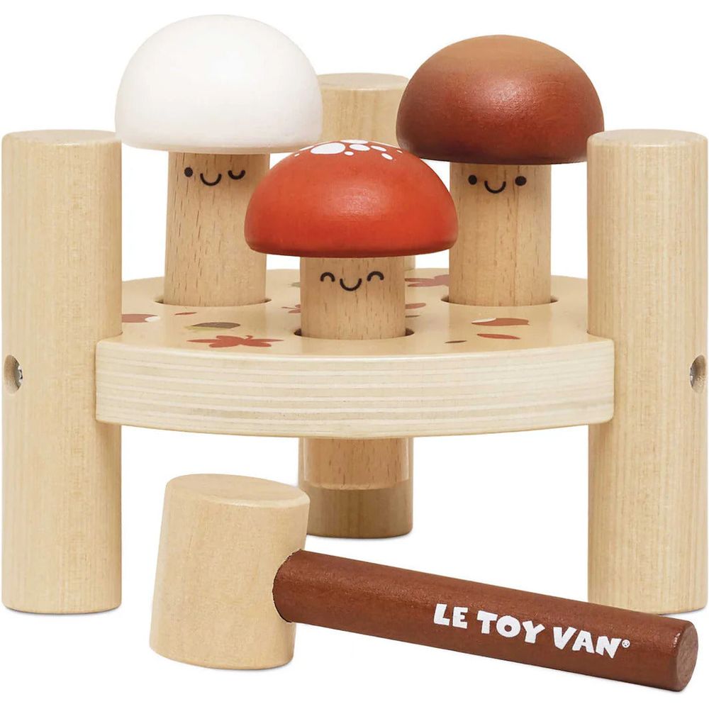 Le Toy Van - Woodland Mushroom Hammer Game - 5 Pieces - Infants